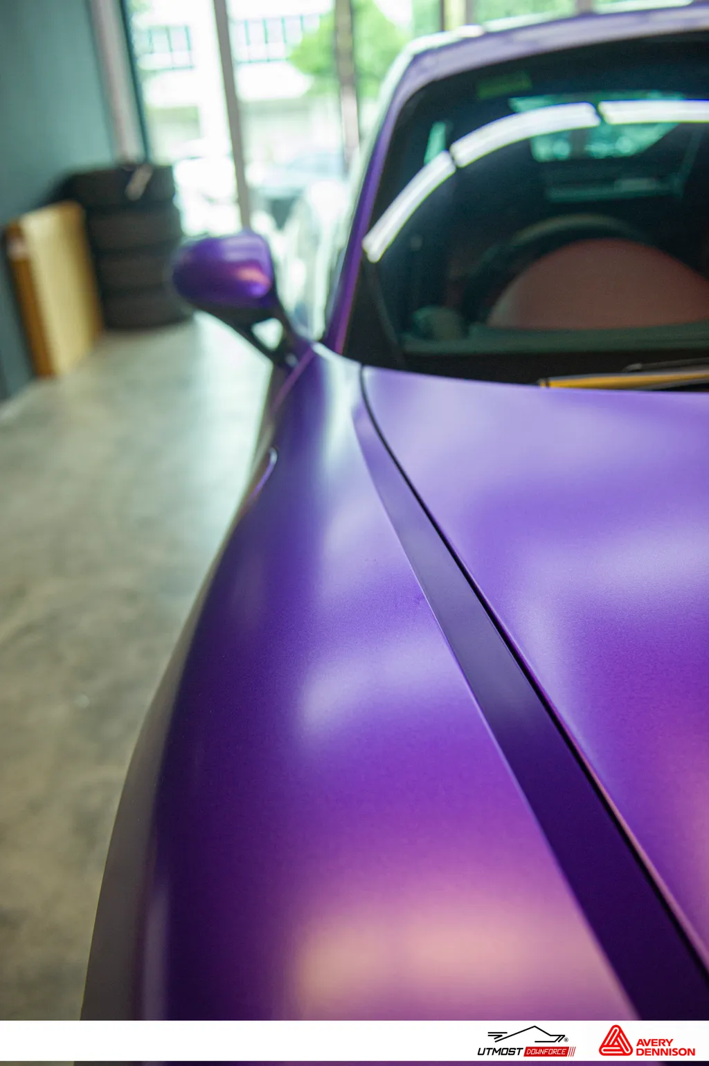 Avery Dennison® SWF – Violet Mat Métallisé – Avery Dennison® SWF Mat Métallisé Violet Mat Métallisé